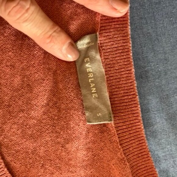 Everlane The Cotton–Merino Summer Crew in Rose Blossom Small NWT - Picture 4 of 10